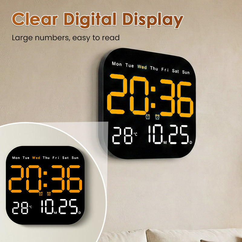 🕰️50K+ SOLD!🛏️ 40% OFF! Home & Office Digital Clock – Gentle wake-up, no startling alarms! Adjustable brightness, quiet at night. Shows temperature too. A reliable companion for your daily routine.🌙