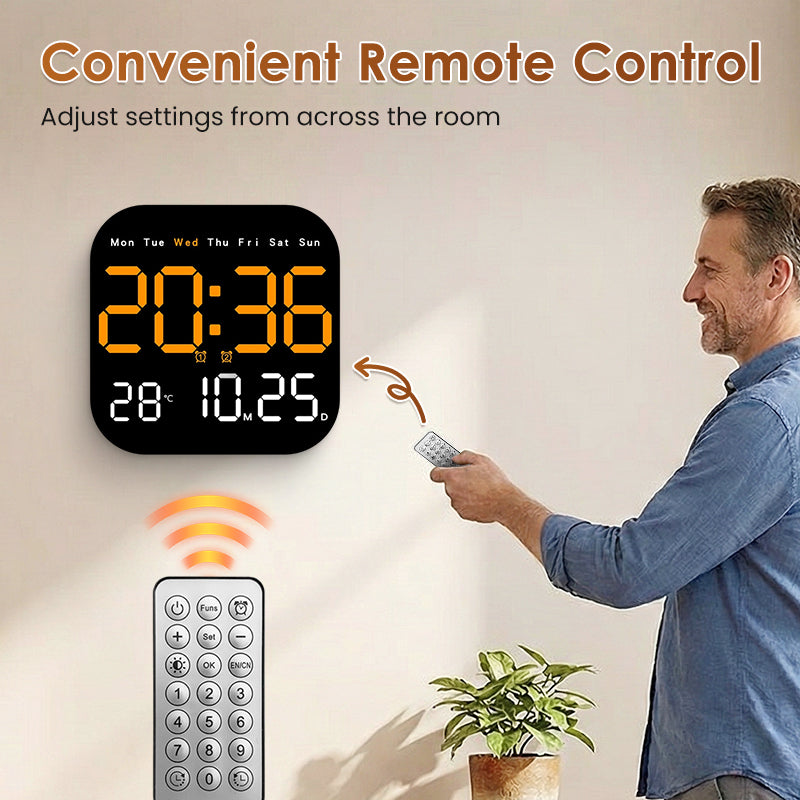 🕰️50K+ SOLD!🛏️ 40% OFF! Home & Office Digital Clock – Gentle wake-up, no startling alarms! Adjustable brightness, quiet at night. Shows temperature too. A reliable companion for your daily routine.🌙
