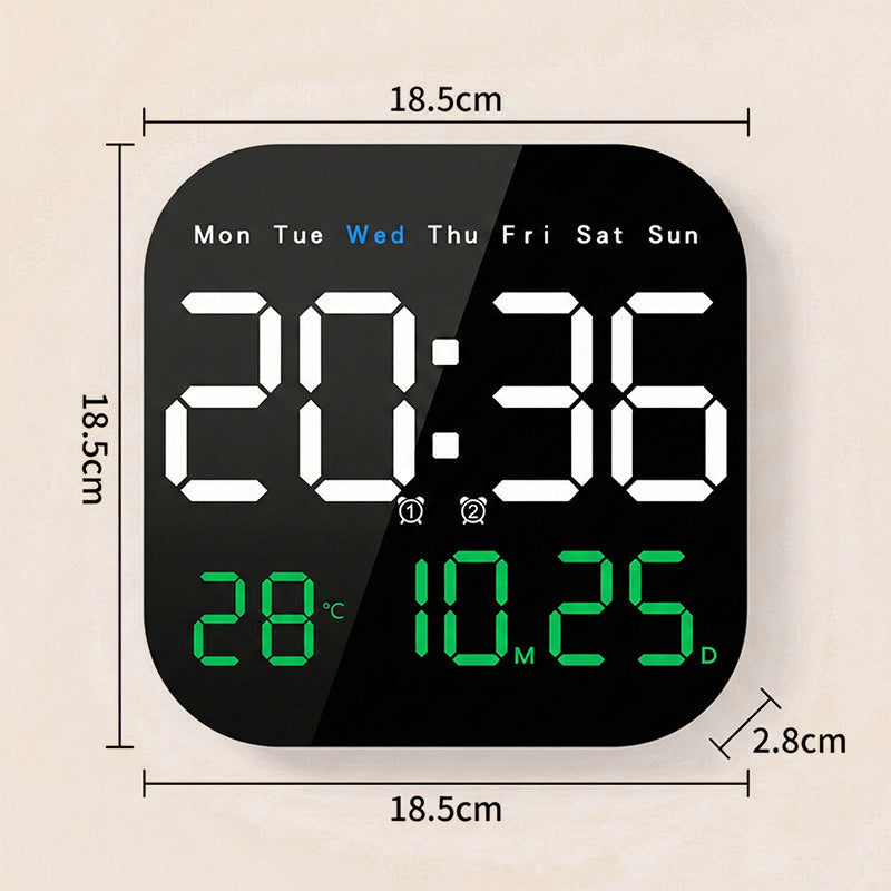 🕰️50K+ SOLD!🛏️ 40% OFF! Home & Office Digital Clock – Gentle wake-up, no startling alarms! Adjustable brightness, quiet at night. Shows temperature too. A reliable companion for your daily routine.🌙