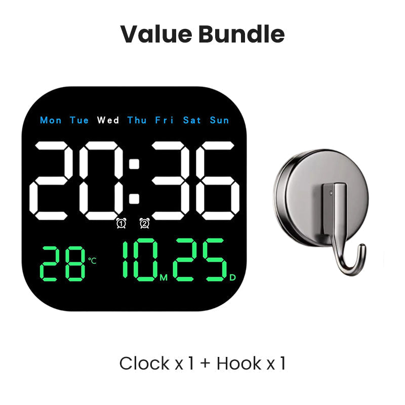 🕰️50K+ SOLD!🛏️ 40% OFF! Home & Office Digital Clock – Gentle wake-up, no startling alarms! Adjustable brightness, quiet at night. Shows temperature too. A reliable companion for your daily routine.🌙