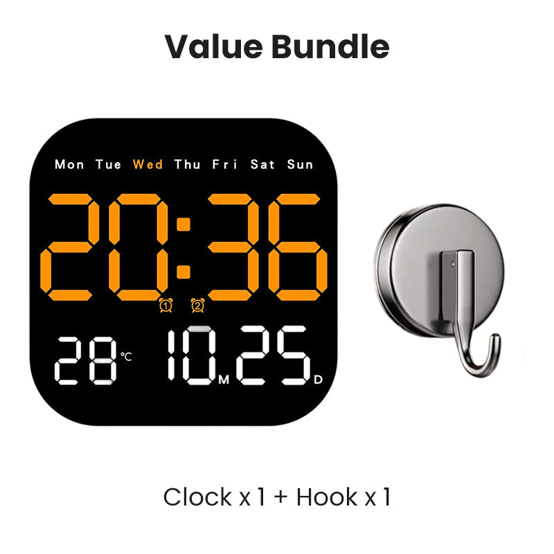 🕰️50K+ SOLD!🛏️ 40% OFF! Home & Office Digital Clock – Gentle wake-up, no startling alarms! Adjustable brightness, quiet at night. Shows temperature too. A reliable companion for your daily routine.🌙