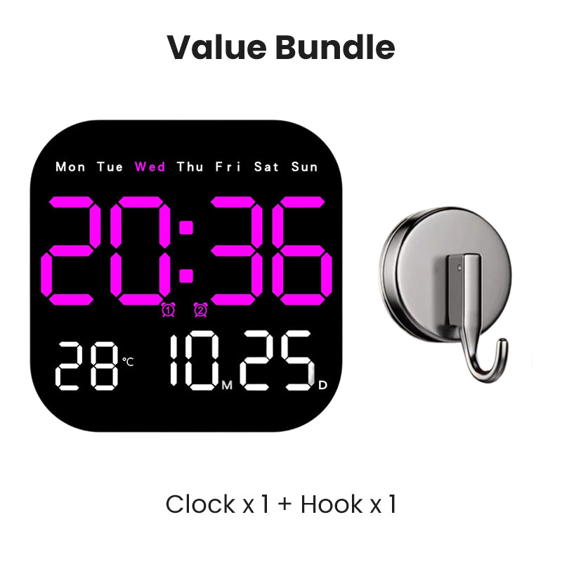 🕰️50K+ SOLD!🛏️ 40% OFF! Home & Office Digital Clock – Gentle wake-up, no startling alarms! Adjustable brightness, quiet at night. Shows temperature too. A reliable companion for your daily routine.🌙