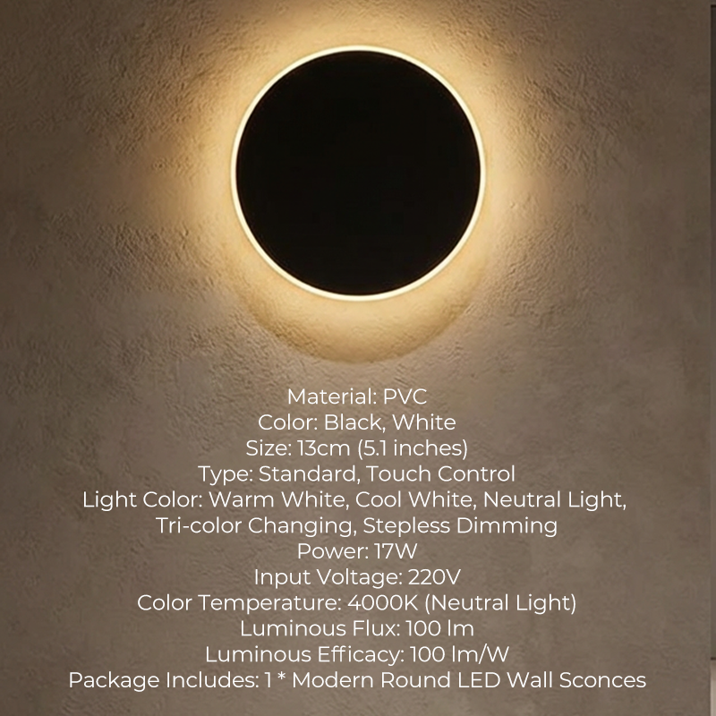 49% OFF!! 🌟Modern Round LED Wall Sconces