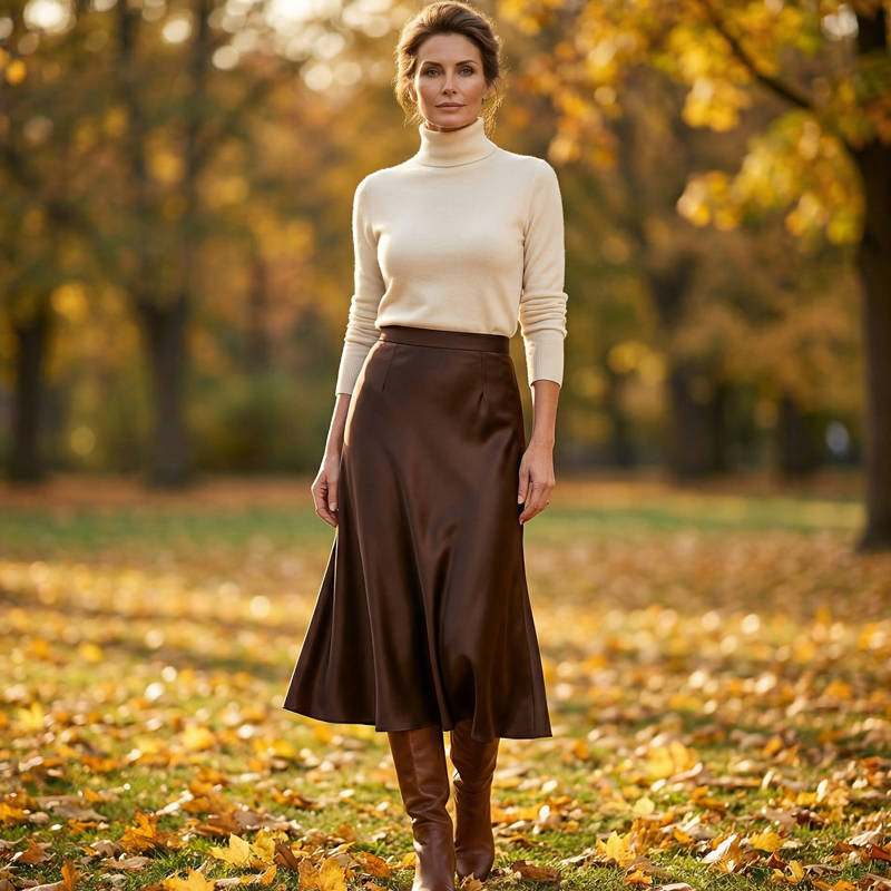 🔥Hot Sale Deals-Women's Lustrous High-Waist Satin Skirt