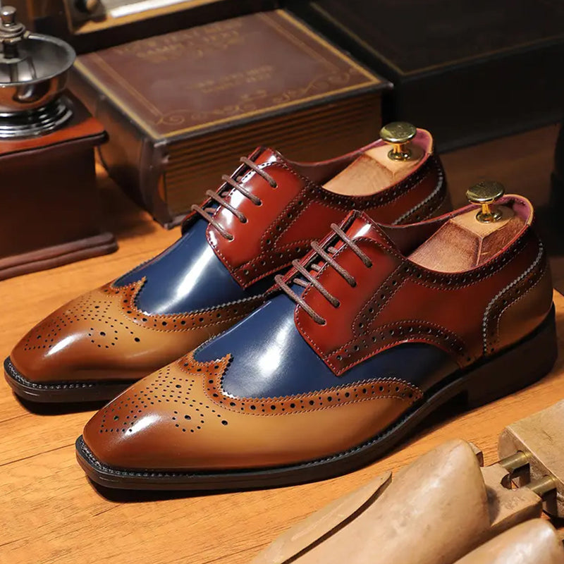 🔥Limited-time offer-Men's Classic Wingtip Brogue Oxford Shoes
