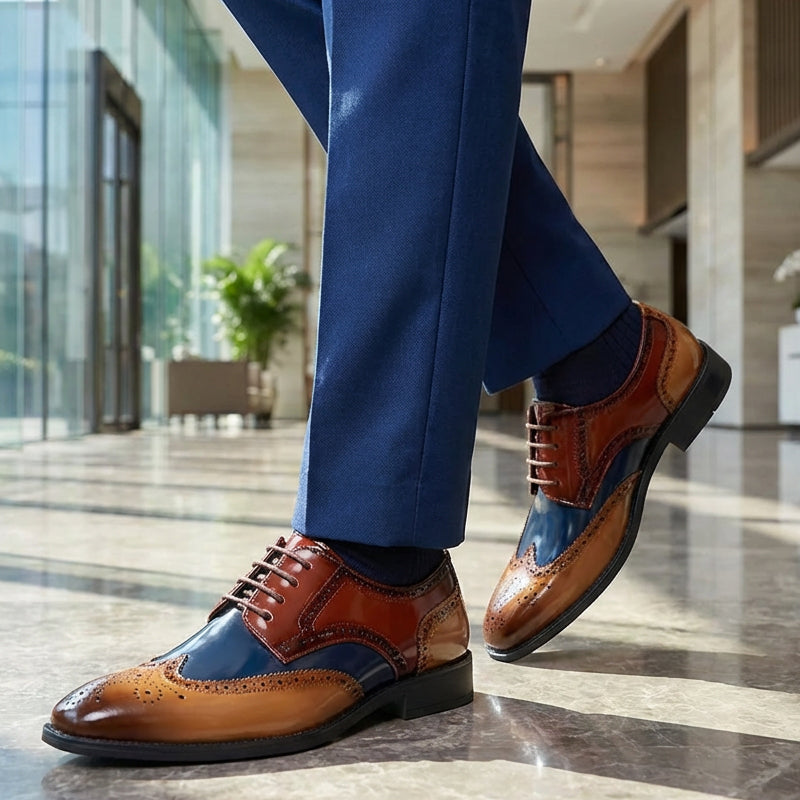 🔥Limited-time offer-Men's Classic Wingtip Brogue Oxford Shoes