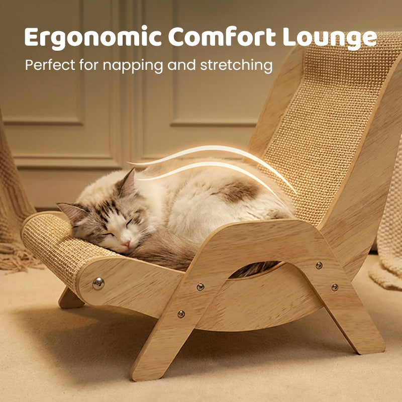 ✨ 2026 New Arrival | 2-in-1 Sisal Cat Scratcher Lounger | Space-Saving & Durable 🐱