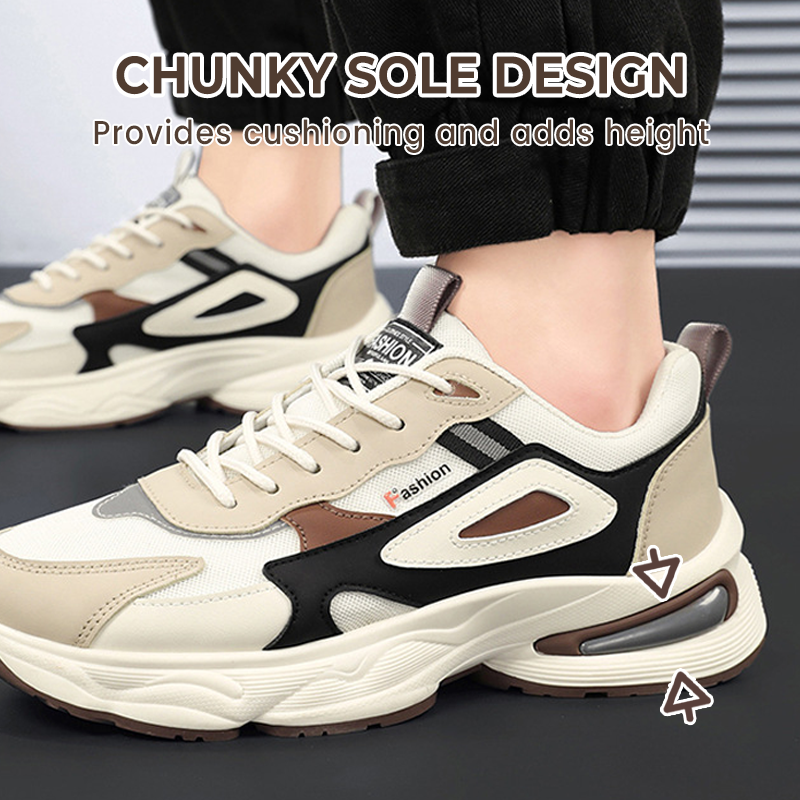 🔥Limited-time offer-Men's Chunky Platform Sneakers with Breathable Mesh