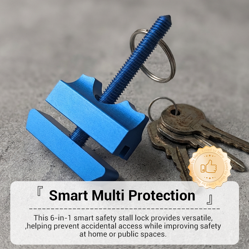 🔥Limited-time offer-6-in-1 Smart Safety Stall Lock