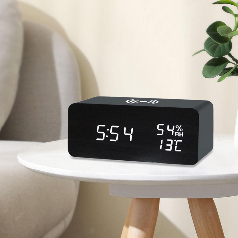 🔥Limited-time offer-LED Digital Alarm Clock with Wireless Charging Station