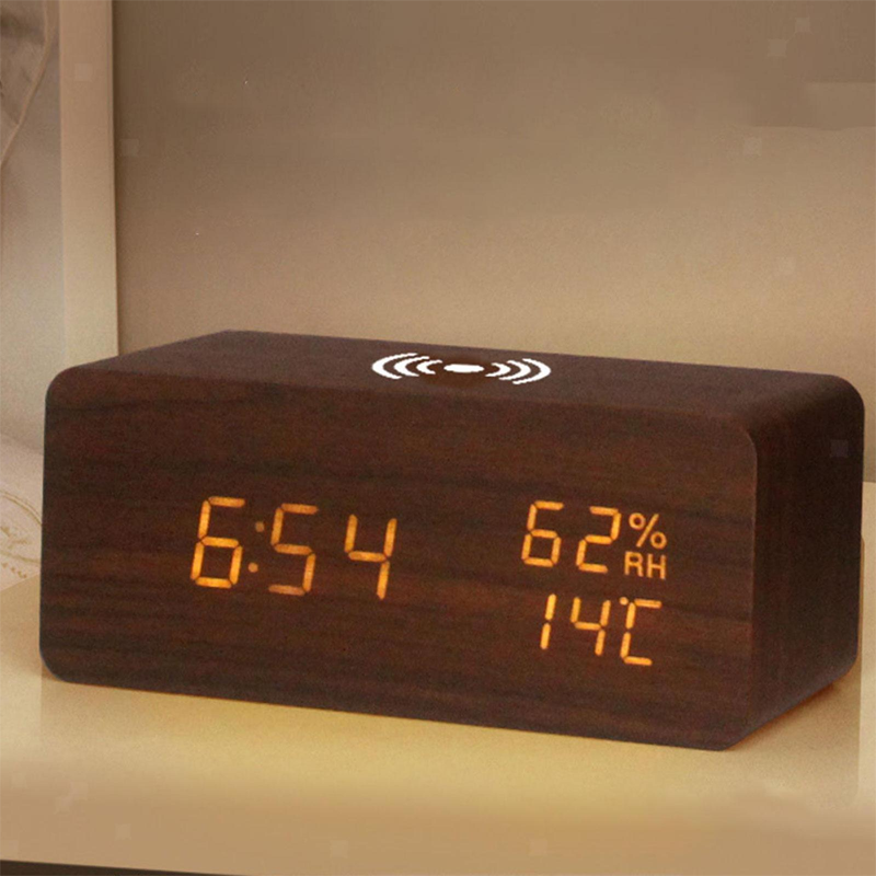 🔥Limited-time offer-LED Digital Alarm Clock with Wireless Charging Station
