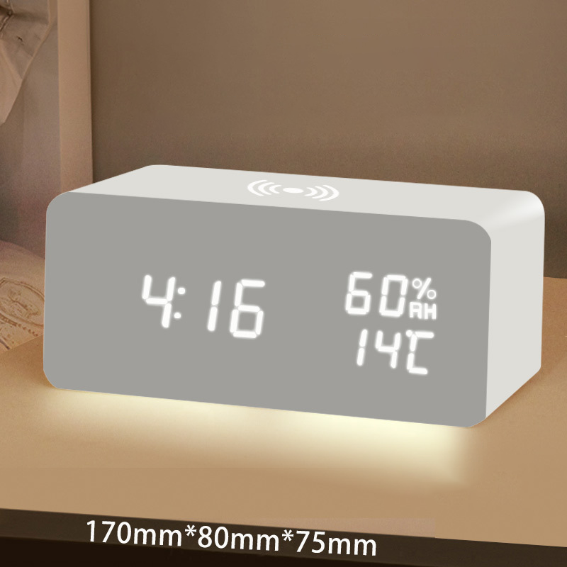 🔥Limited-time offer-LED Digital Alarm Clock with Wireless Charging Station