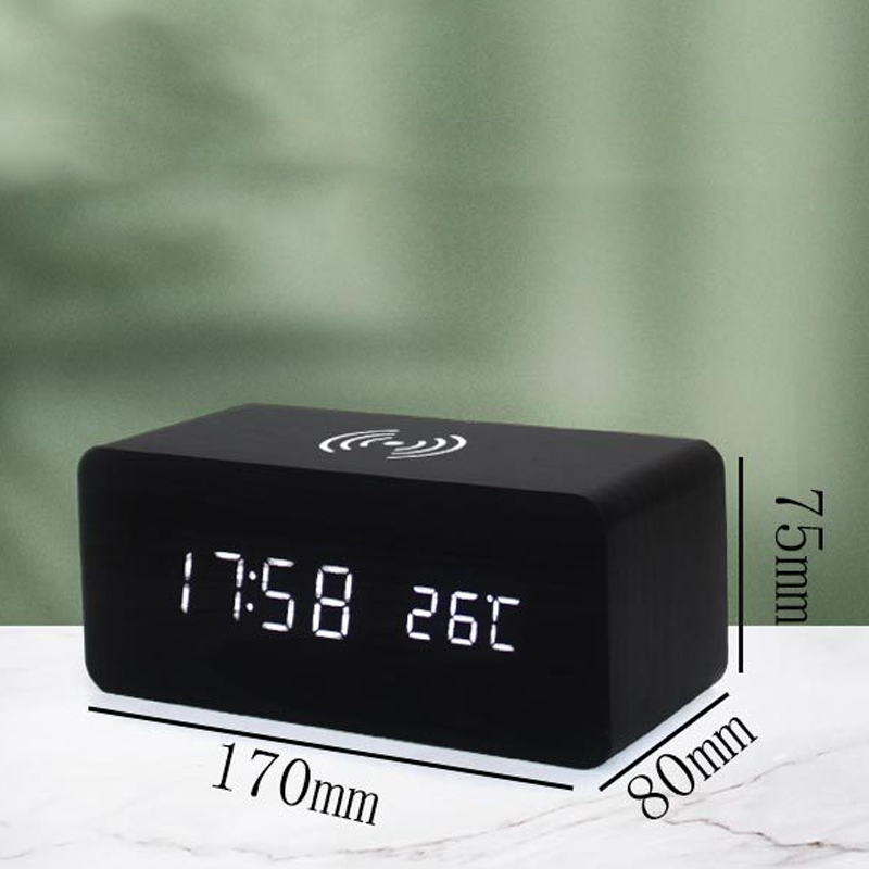 🔥Limited-time offer-LED Digital Alarm Clock with Wireless Charging Station