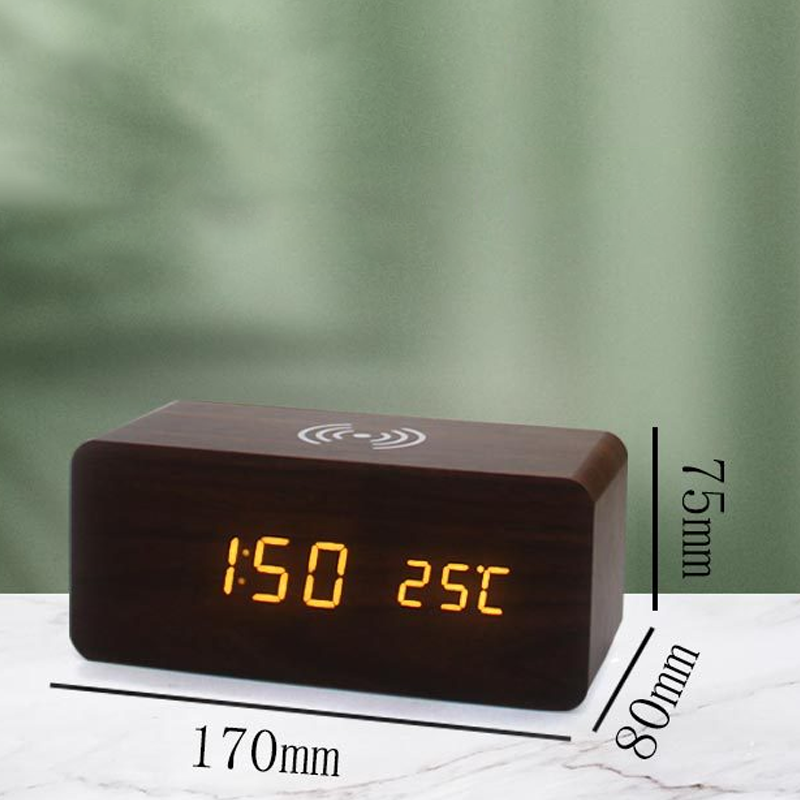 🔥Limited-time offer-LED Digital Alarm Clock with Wireless Charging Station