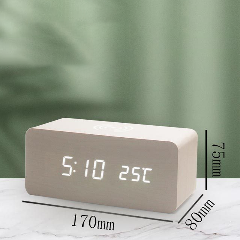 🔥Limited-time offer-LED Digital Alarm Clock with Wireless Charging Station