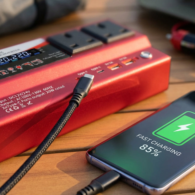 🔥50% OFF!🚗⚡Multi-Port Power Inverter for Car