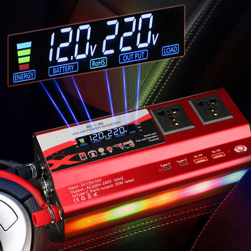 🔥50% OFF!🚗⚡Multi-Port Power Inverter for Car