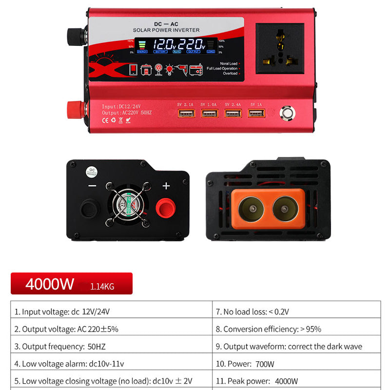 🔥50% OFF!🚗⚡Multi-Port Power Inverter for Car