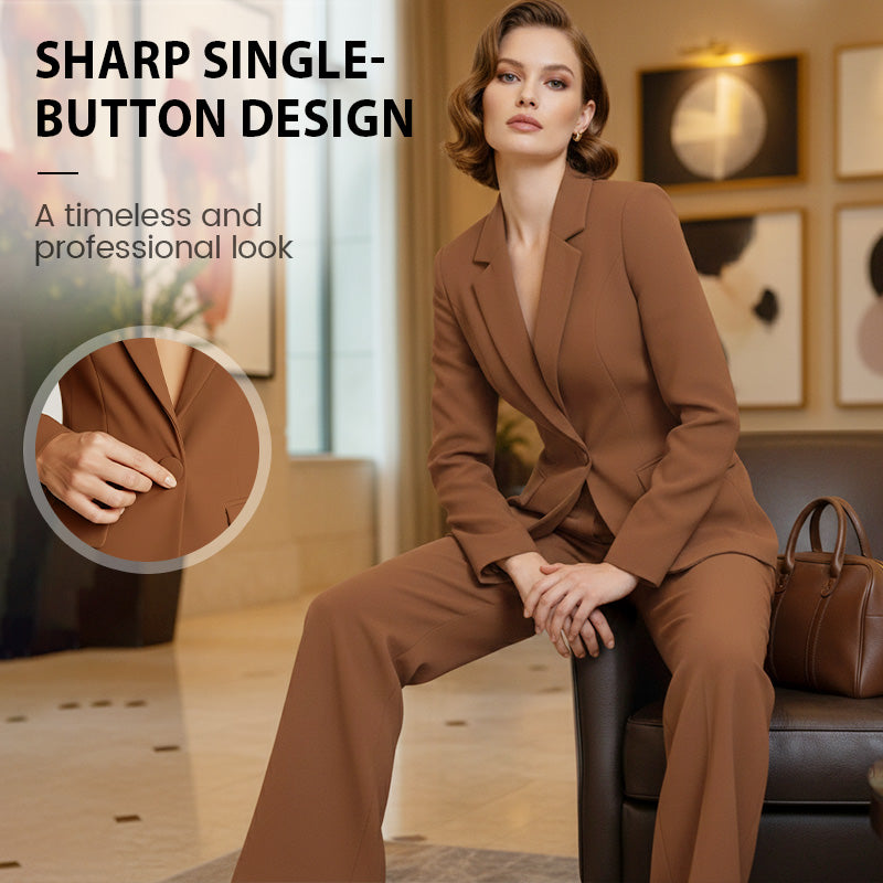 ✨ 2026 New Arrival | Women's Blazer & Wide-Leg Pants Set | Chic Office Look 🔥【-49% OFF】
