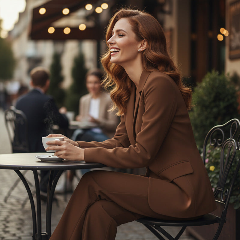✨ 2026 New Arrival | Women's Blazer & Wide-Leg Pants Set | Chic Office Look 🔥【-49% OFF】