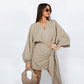 ⏰ Now only 50% off!🔥Women's V-Neck Wrap Dress