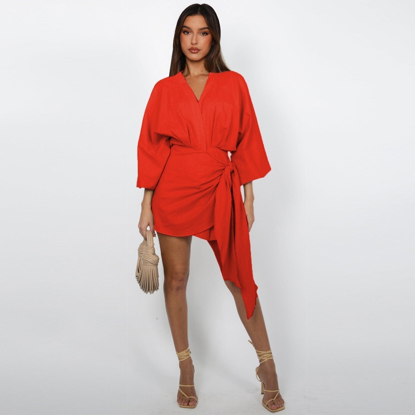 ⏰ Now only 50% off!🔥Women's V-Neck Wrap Dress