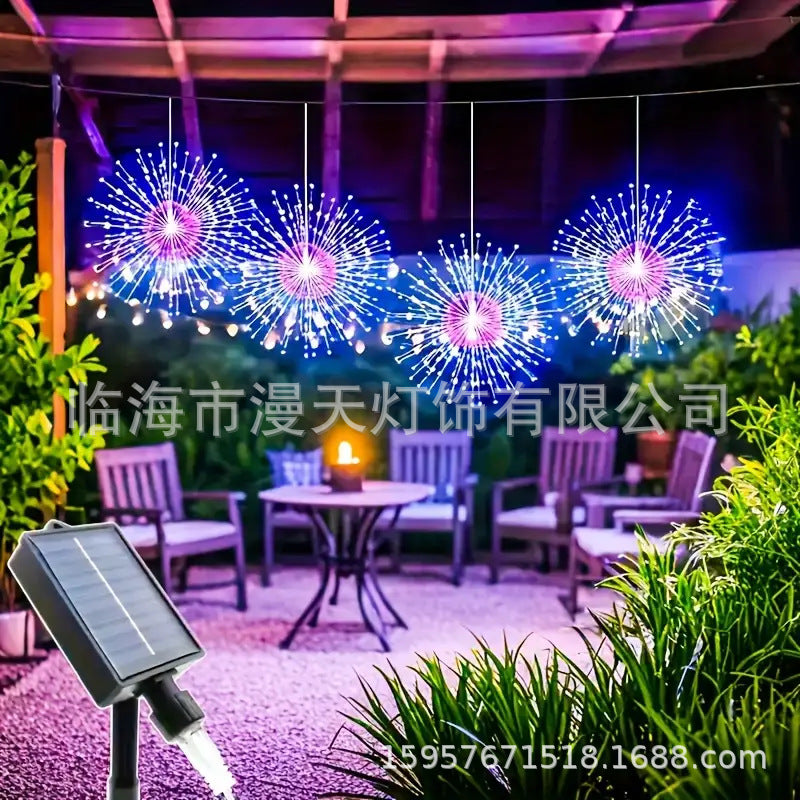 🔥While supplies last, 50% off!🎉 Solar fireworks light strings for the garden and at parties
