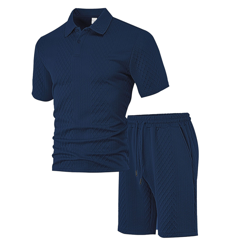 💞50K+ SOLD!💥🩳Men's Diamond Print 2-Piece Set – Ready in seconds! Soft, breathable top with easy shorts. No fuss, just style. Perfect for garden BBQs or coffee dates.