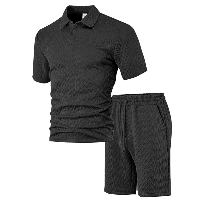 💞50K+ SOLD!💥🩳Men's Diamond Print 2-Piece Set – Ready in seconds! Soft, breathable top with easy shorts. No fuss, just style. Perfect for garden BBQs or coffee dates.