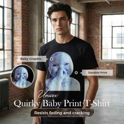 💥2026 Hot Sale Offers-Unisex Quirky Baby Print T-Shirt