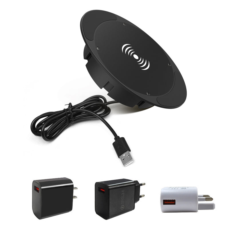 🔥Super Convenient 🔥 Under-Desk Hidden Wireless Charger