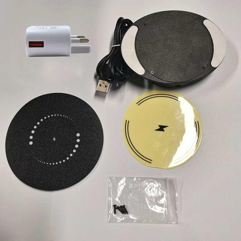 🔥Super Convenient 🔥 Under-Desk Hidden Wireless Charger
