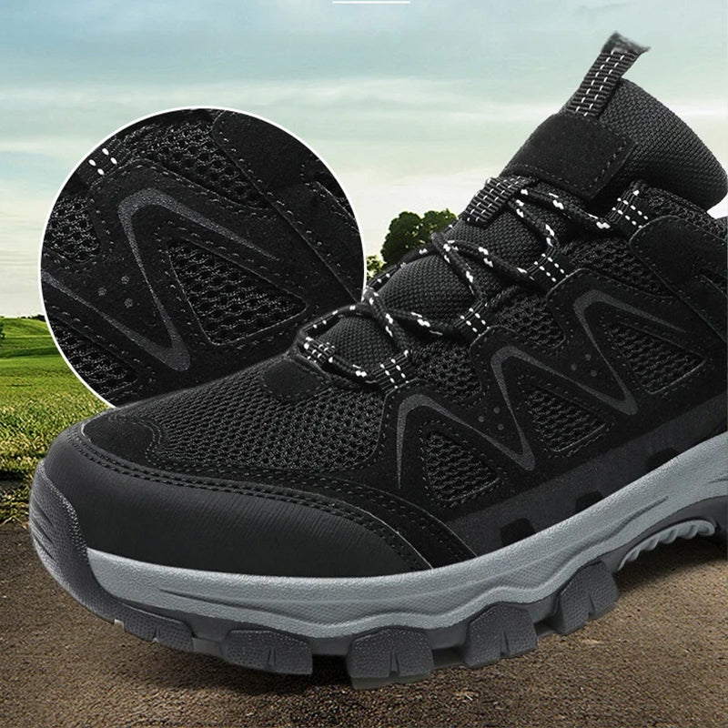 🥾Men's Lightweight Hiking Shoes – Breathable Mesh, Non-Slip Grip & Cushioned Sole