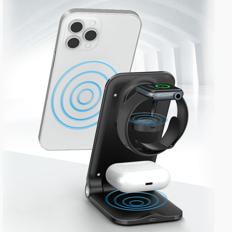 📢📢50% OFF !!!⏰Foldable 3-in-1 Wireless Charging Stand