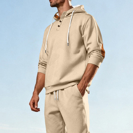 Men's Casual Hooded Tracksuit Set