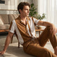 Men's Color-Block Shirt & Pants 2-Piece Set