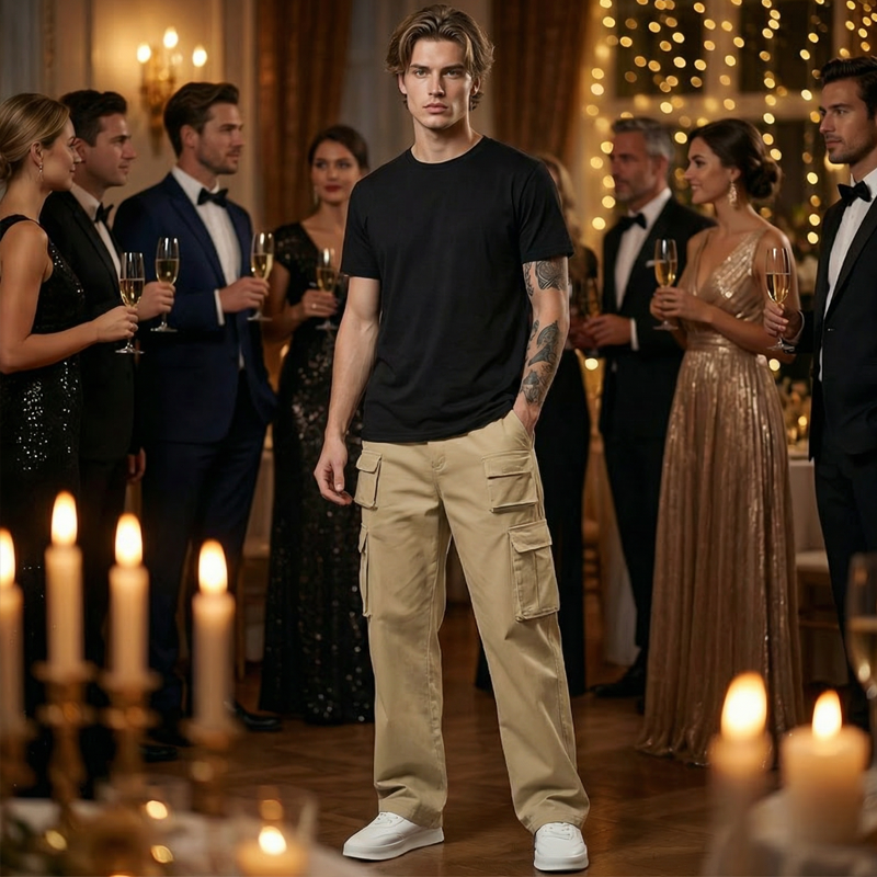 🔥Hot Sale Offers-Men's Multi-Pocket Straight-Leg Cargo Pants