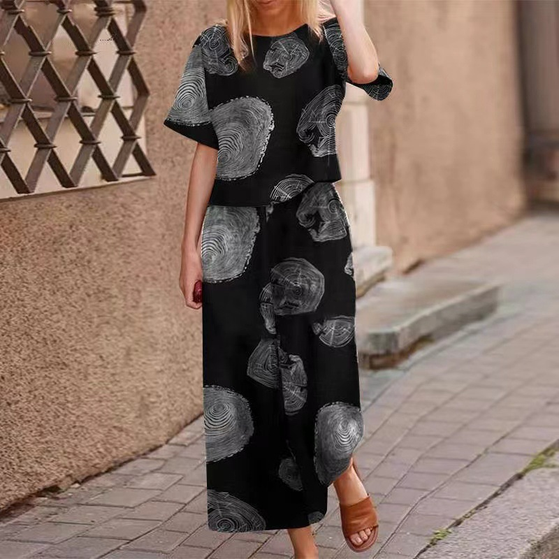🔥Hot Sale Offers-Women's Loose Print Top ＆ Pants 2-Piece Set