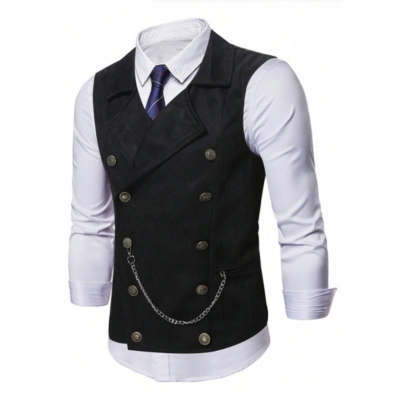🔥Limited-time offer-Men's Casual Retro Slim Fit Dress Vests for Suit or Tuxedo