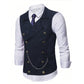 🔥Limited-time offer-Men's Casual Retro Slim Fit Dress Vests for Suit or Tuxedo