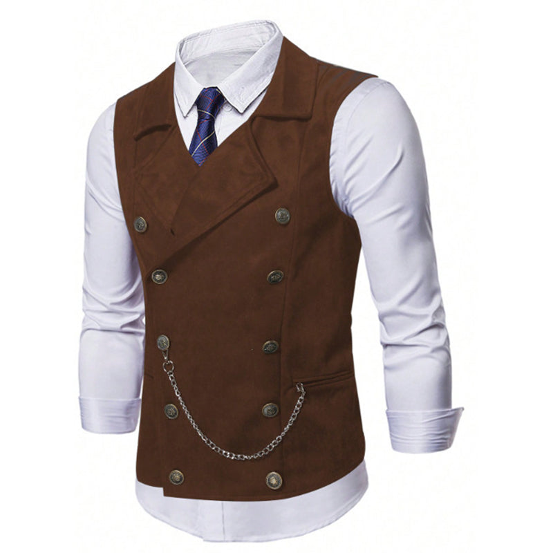 🔥Limited-time offer-Men's Casual Retro Slim Fit Dress Vests for Suit or Tuxedo