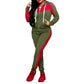 🔥Hot Sale Offers-Women's 2-Piece Color-Block Tracksuit Set