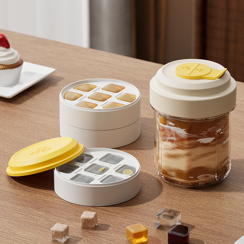 🔥Hot Sale Offers-Portable Iced Coffee Cup with Ice Tray