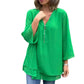 👚 60% OFF NOW! ✨ Double-Layer V-Neck Zipper 3/4 Sleeves Soft Tops – Elegant Design, Comfortable Fit & Versatile Style 🌸