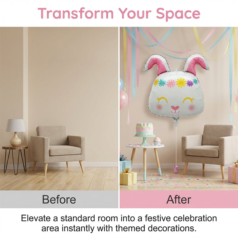 Easter Cartoon Animal Foil Balloons