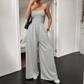 🔥Hot Sale Offers-Spaghetti Strap Wide-Leg Jumpsuit with Pockets