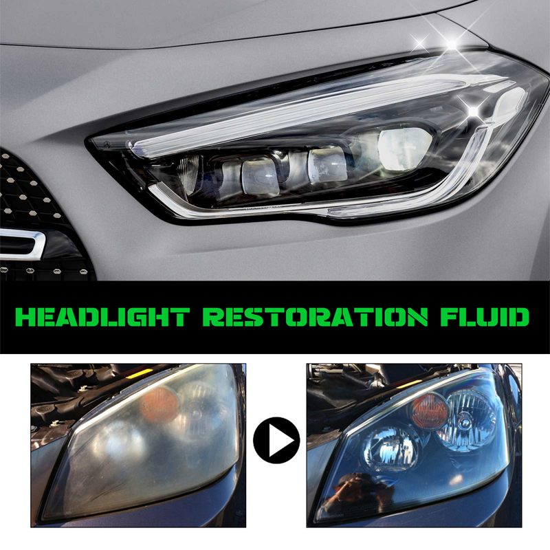 🔥2026 SPECIAL SALE🔥 Headlight Restoration Fluid – Instantly Removes Yellowing & Oxidation, Adds Crystal-Clear UV Protection 🚗💡