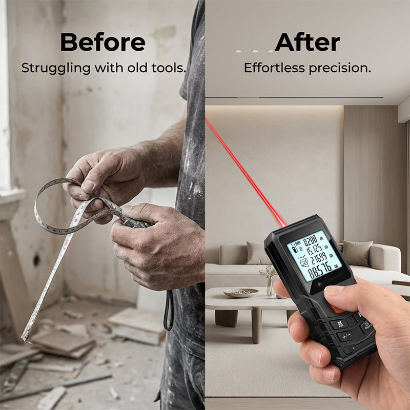 100 M Handheld Laser Distance Meter with LCD Display