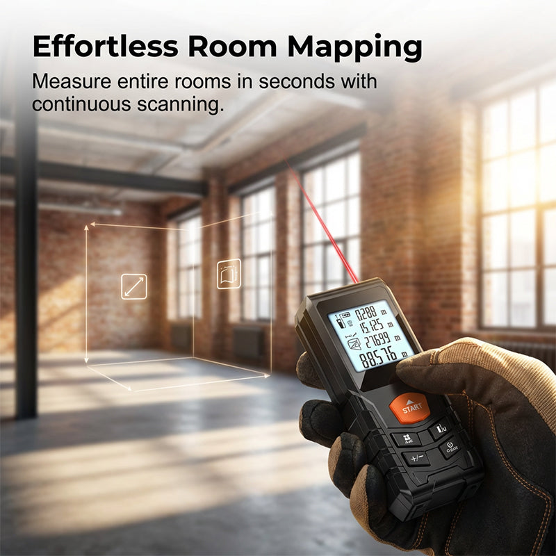 100 M Handheld Laser Distance Meter with LCD Display