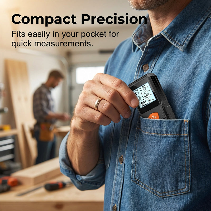 100 M Handheld Laser Distance Meter with LCD Display